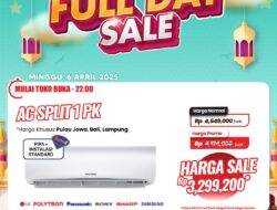 Buruan! AC Split 1 PK Transmart, Diskon Besar Sepanjang Hari