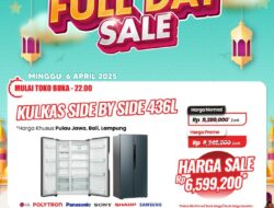 Buruan! Kulkas Side by Side 436L Transmart Diskon Besar Hingga 2,6 Juta