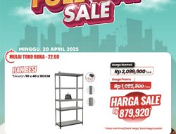 Buruan! Rak Besi Transmart Diskon Besar-besaran, Full Day Sale!