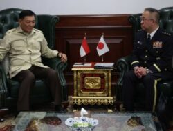 Jenderal Jepang Bahas Latihan Pasukan Perdamaian Bersama Menhan RI