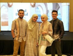 Keakraban Zaskia dan Shireen Sungkar di Halal Bi Halal Karyawan