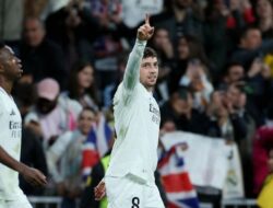 Valverde Cetak Gol Spektakuler, Real Madrid Taklukkan Athletic Bilbao